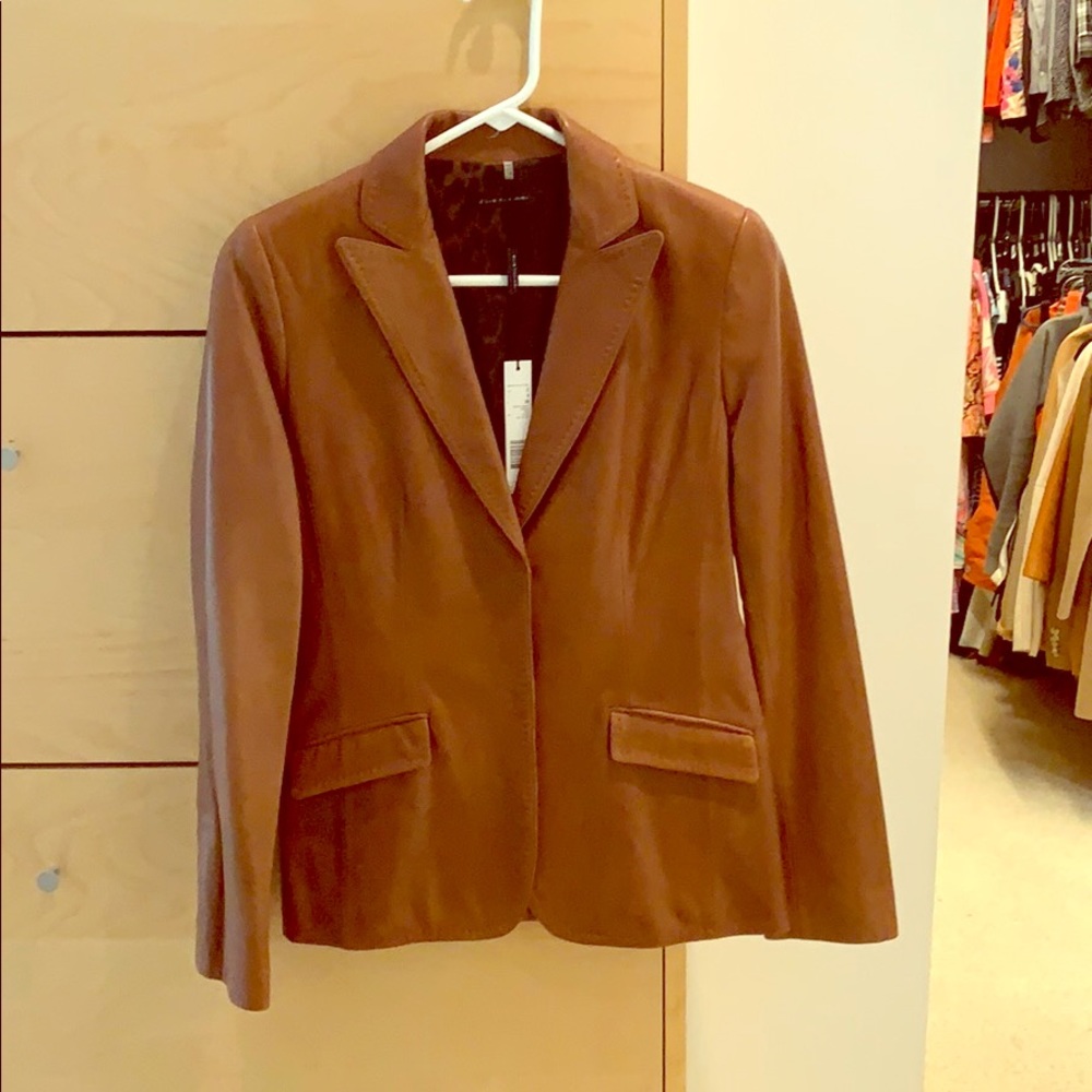 Elie Tahari Leather Jacket, Size 2, new with tags!